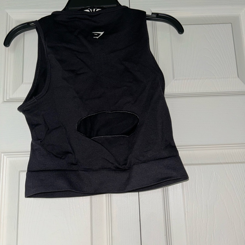 Gymshark Black Sleeveless Gym Top